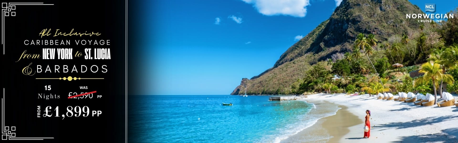 All Inclusive Caribbean Voyage from New York to St. Lucia & Barbados