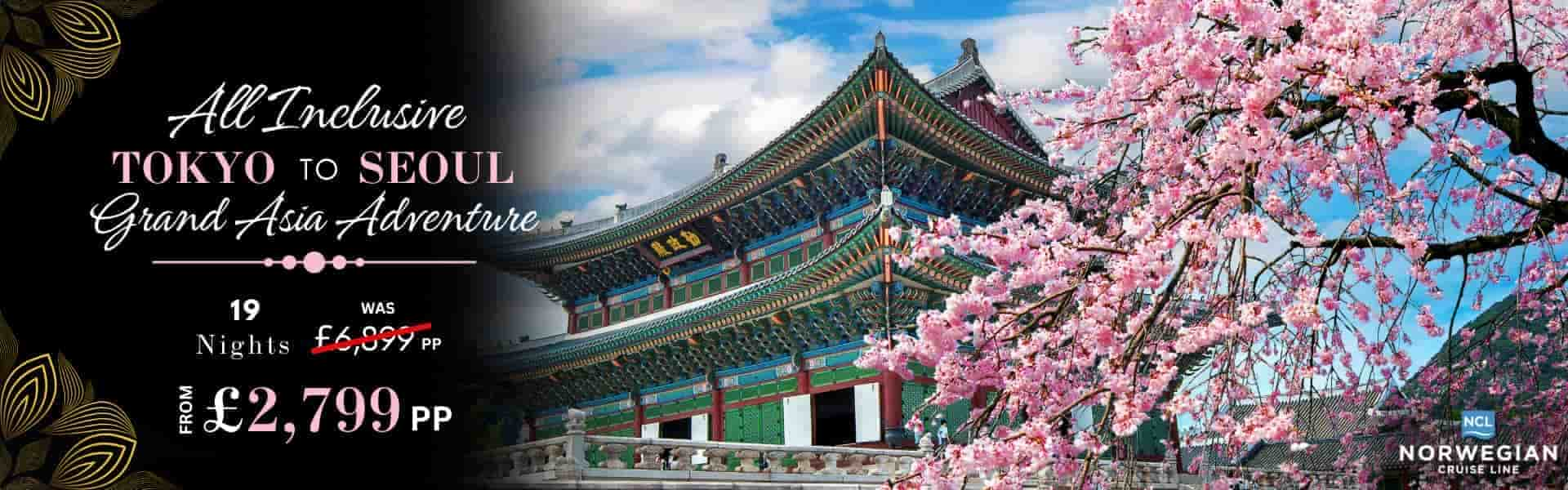 All Inclusive Tokyo to Seoul Grand Asia Adventure