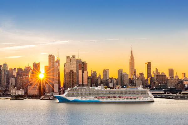 New York City skyline at sunrise