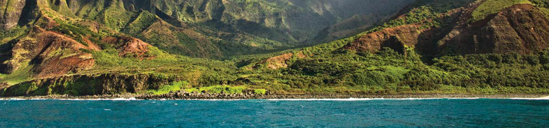 Hawaii - Island View from Sea